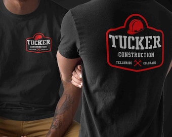 Custom Construction T-Shirt: Personalized Builder Logo Work Shirt
