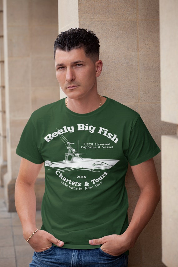 Men's Personalized Fishing Charter Shirt Boat Tour T Shirt Gift for  Fisherman Angler Fish Boater Custom Boating Tshirt Unisex Soft Tee -   Canada