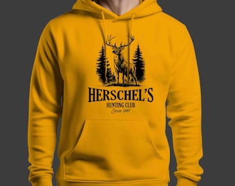 Personalized Hunting Club Hoodie: Deer Graphic Pullover