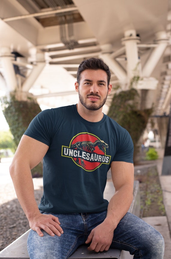 Men's Unclesaurus Shirt Uncle T Shirt T-Rex Dinosaur Family Theme TShirt Matching Shirts Father's Day Gift Graphic Tee Man Unisex