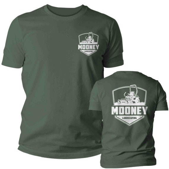 Men's Custom Landscape Shirt Personalized Lawn Mowing Pocket Tee Landscaper TShirt Architect T-Shirt Mows Lawns Custom Name Business Shirts