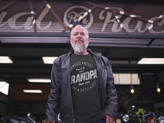 Personalized Grandpa T-Shirt Proud To Be Called Grandpa Shirts Names Grandchildren Papa Gift Idea