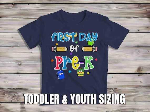 Kids First Day Of Pre-K Shirt Back To School TShirt T-Shirt Grade PreK Day Cute Pre K T Shirt Children's School Youth Gift Boy's Girl's