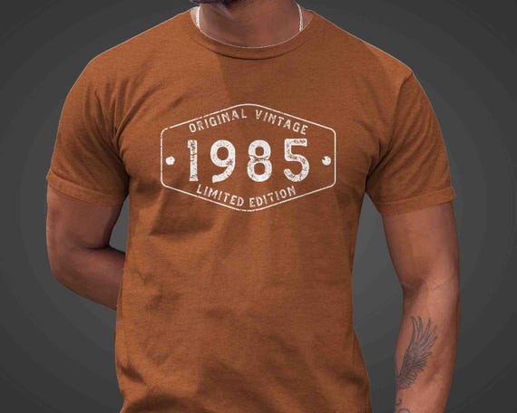 Men's Vintage 1985 Birthday Shirt 50th Birthday Gift 40 T Shirt 1985 Unisex Limited Edition Tee Turning 40 Year Old Bday Man For Men Unisex