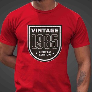 Men's Vintage 1985 Birthday Shirt 40th Birthday Gift 40 T Shirt Gift Unisex Limited Edition Tee Turning 40 Year Old Bday Man For Men Women