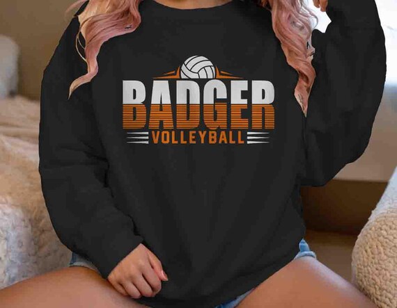 Men's Personalized Volleyball Sweatshirt Custom Volleyball Shirts Volleyball Dad Pullover Volleyball Mom Shirts Modern Logo Unisex Women