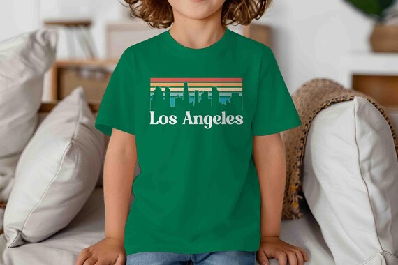 Kids  Los Angeles Shirt California Shirt Skyline West Coast City T Shirt Gift Travel Tour Gift Tourist Unisex Graphic Tee Sky State City