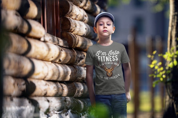 Kids Funny Hunting Shirt Into Fitness TShirt Funny Hunter Gift Fitness Deer In Freezer Hunt Tee Buck TShirt Antlers Unisex Graphic Tee