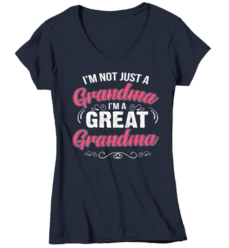 Women's Great Grandma T Shirt Not Just Grandma Great | Etsy
