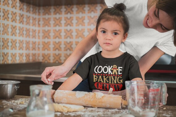 Kids Christmas T Shirt Cookie Baking Crew Matching Xmas Shirts Cute Graphic Tee Toddler Boy's Girl's