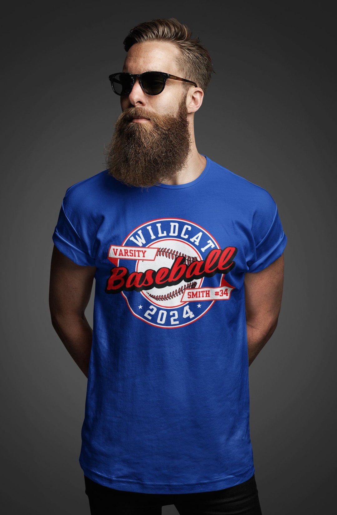 Men's Personalized Baseball Player Shirt Team Vintage Logo Etsy