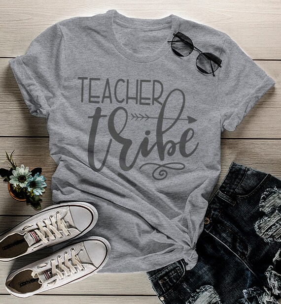 Women's Teacher Tribe T Shirt Teacher Shirts For Teachers Gift Idea Teaching Tees