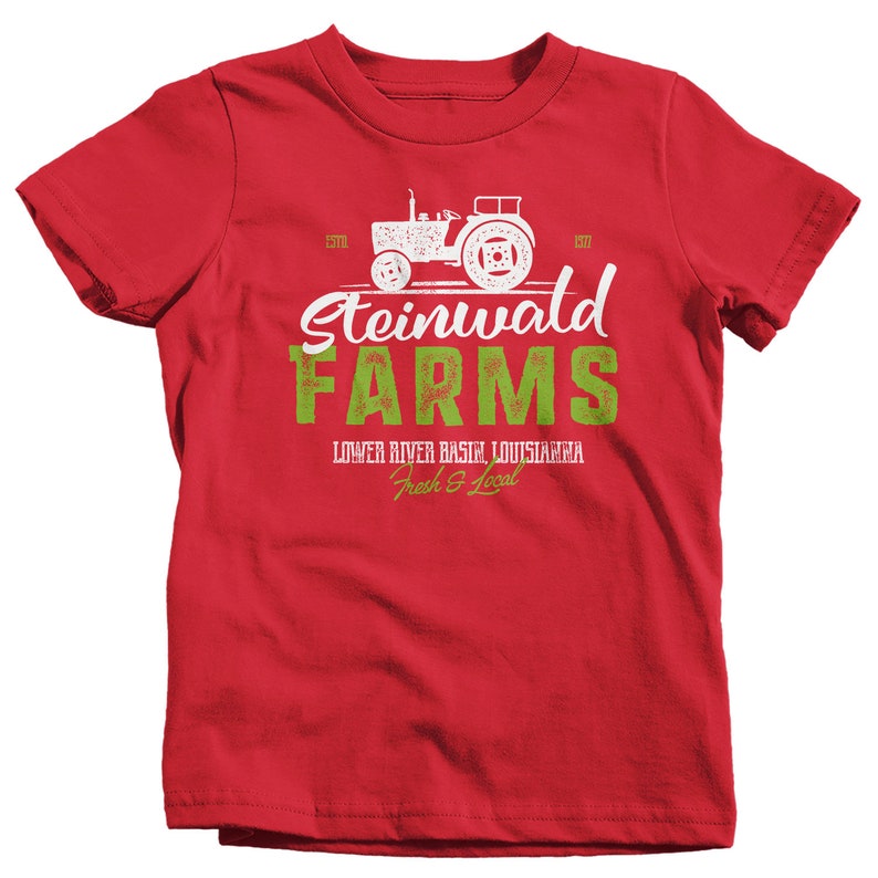 Kids Personalized Farm T Shirt Vintage Farming Shirt Personalized Farm Tractor Shirts Custom Farm T Shirt Boys Girls Youth image 8