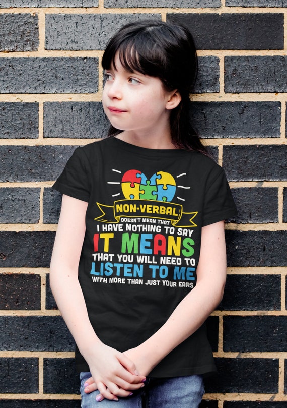 Kids Autism T Shirt Non Shirt Spectrum Disorder Tshirt - Etsy