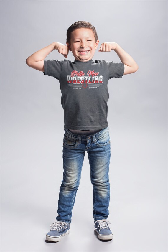 Kids Personalized Wrestling Shirt Custom Wrestling Brother Sister Shirt Modern Team Spirit Papa Wrestler Gift Idea Custom Youth Shirts