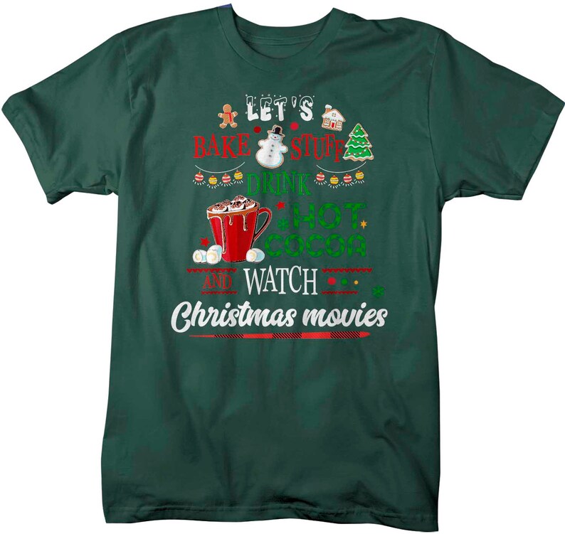 Men's Funny Christmas Movies T Shirt Bake Stuff Christmas Etsy