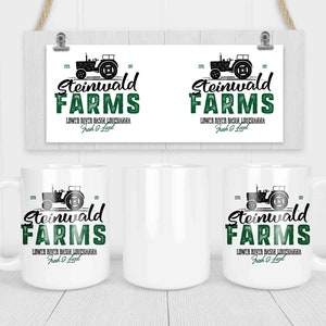 Personalized Farm Coffee Mug Vintage Farming Cup Personalized Farm Tractor Coffee Mugs Custom Farm Gift Farmer 15 oz. 20 oz. Jumbo image 4