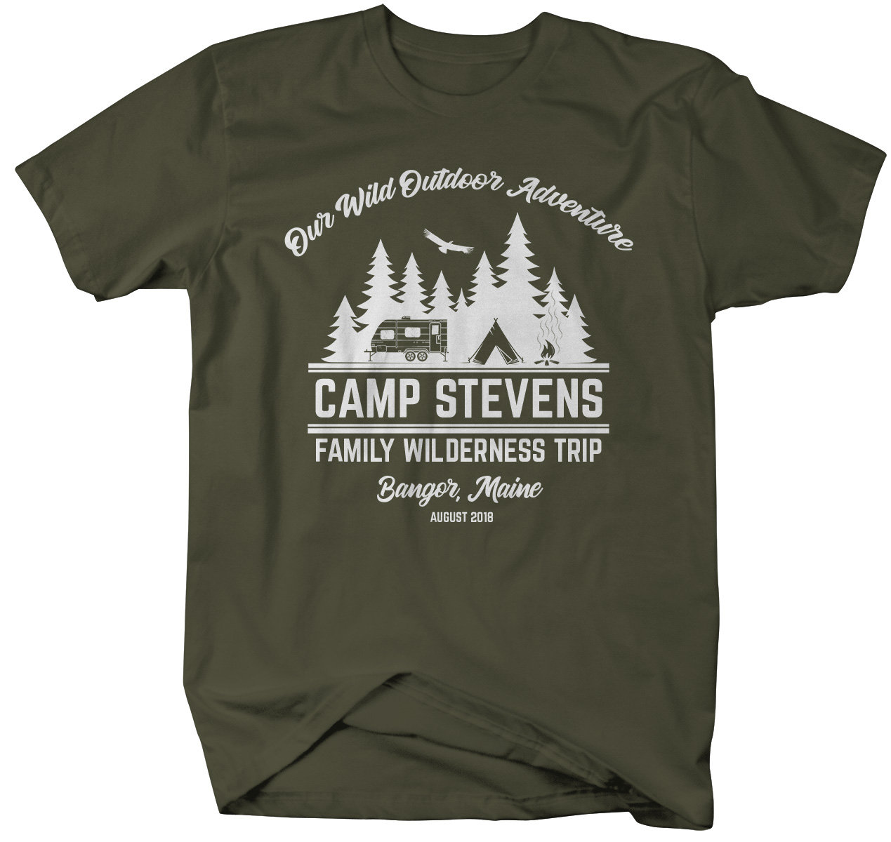 Personalized Camping TShirt Family Camp Trip Outdoor Etsy