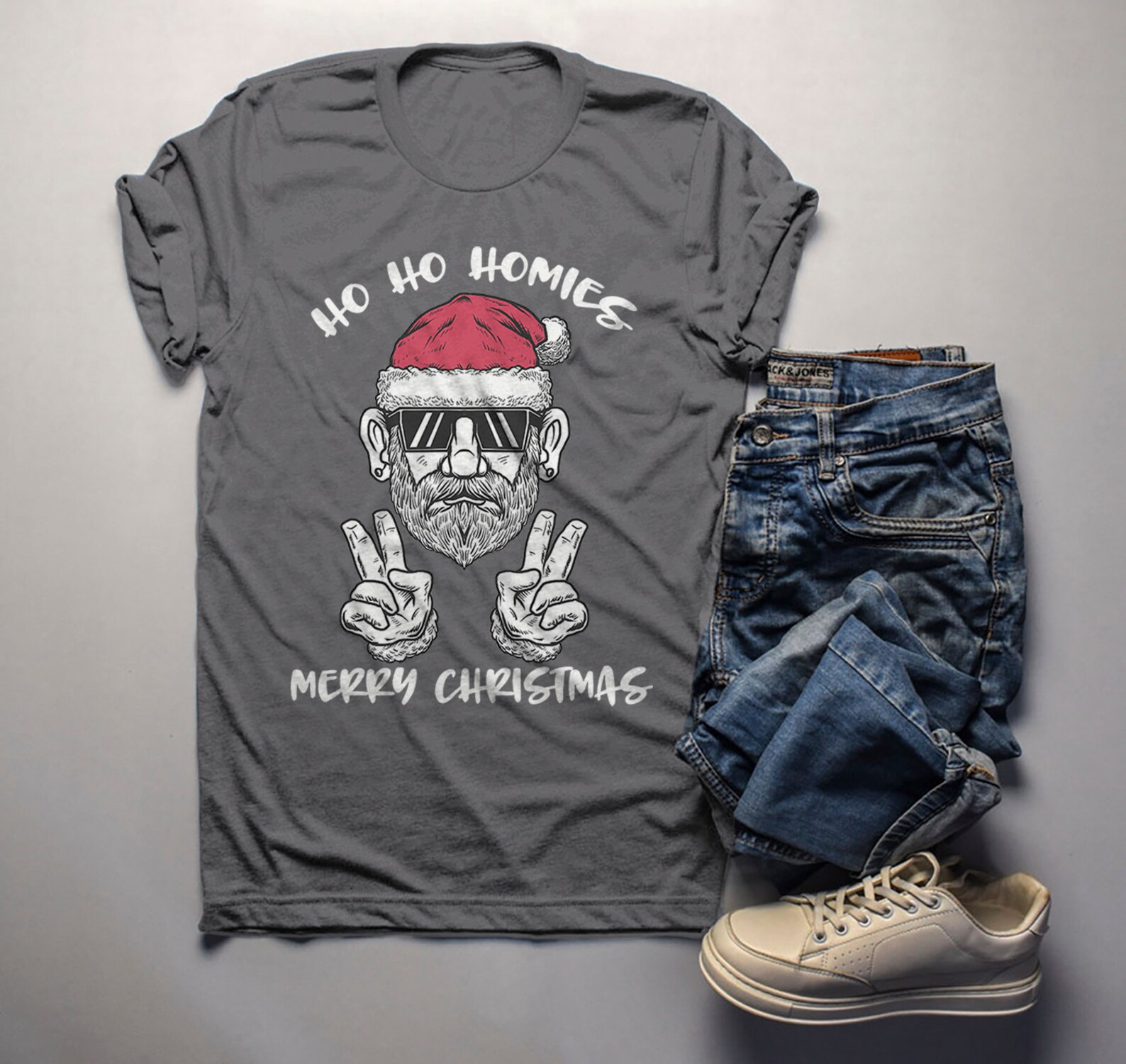 Men's Funny Christmas Shirt Christmas Tshirt Santa Shirt Etsy