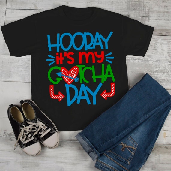 Boy's Gotcha Day T Shirt Adoption Shirts Adopted Tee Cute Adopt Tee Coming Home Day