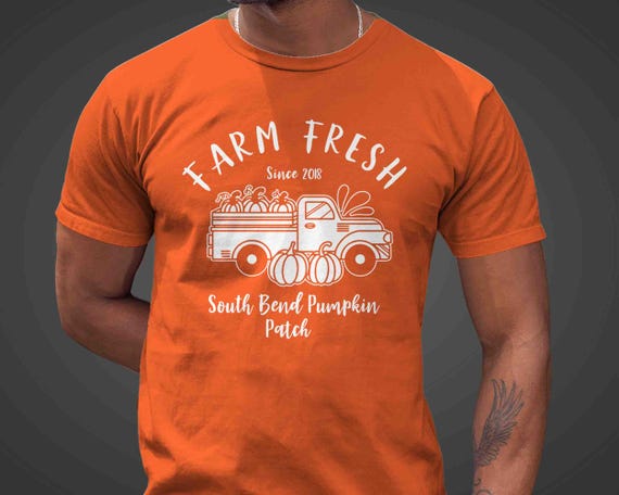 Personalized Pumpkin Farm T-Shirt: Vintage Truck Fall Farmer Gift