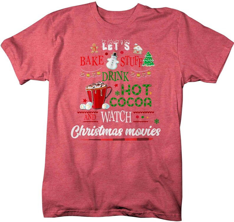 Men's Funny Christmas Movies T Shirt Bake Stuff Christmas Etsy