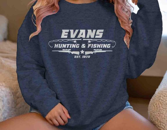 Men's Personalized Hunting Sweatshirt Fisherman Hunting Fishing Pullover Crewneck Game Men's Gift Idea Pole Rifle Hunter Unisex Hunt Custom