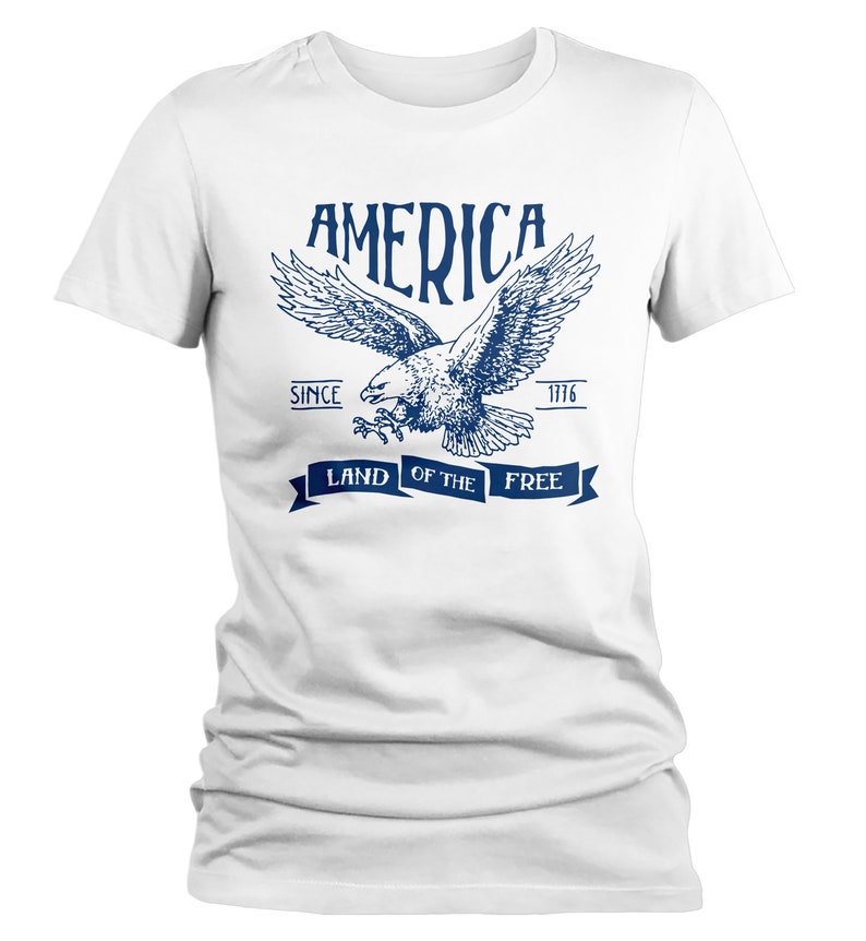 Women's Vintage America T-shirt Vintage Patriotic Shirts | Etsy