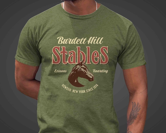 Personalized Horse Farm T-Shirt: Vintage Ranch Logo, Custom Stable Shirt