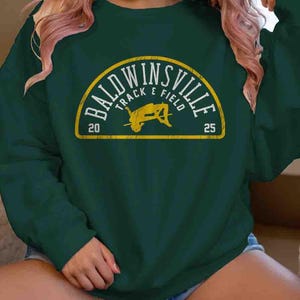 Men&#39;s Personalized Track & Field Sweatshirt Jumper Crewneck Run Modern Custom Track Pole Vault Gift Team Logo Man Unisex Modern Track Jump