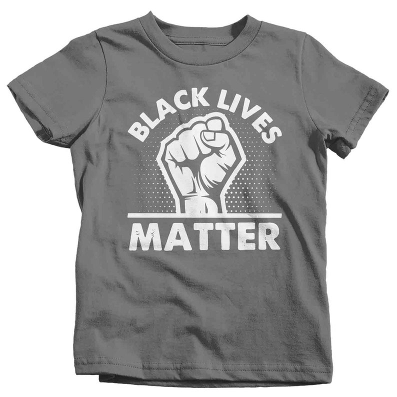 Kids Black Lives Matter Shirt BLM T Shirt Fist Awareness Shirt Human Rights BLM TShirt Equality Equal Boy/'s Girl/'s