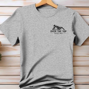 Men&#39;s Custom Roofing Shirt Personalized Roofer Shirts Builder Renovations Tee Contractor Home Repair & Remodeling TShirt T-Shirt Name Unisex