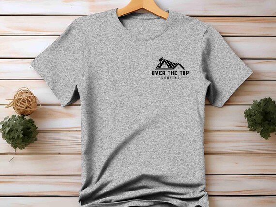 Men's Custom Roofing Shirt Personalized Roofer Shirts Builder Renovations Tee Contractor Home Repair & Remodeling TShirt T-Shirt Name Unisex