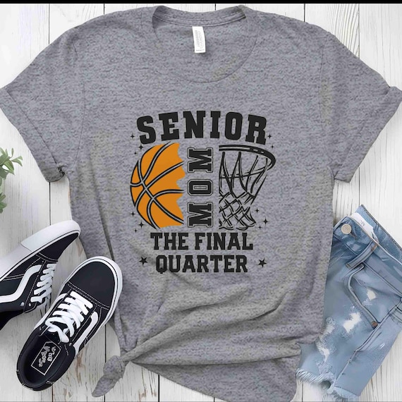 Men's Senior Mom Basketball Hooper Gift Hoops Shirt Men's Unisex Soft Player Tee Unisex Tshirt Man