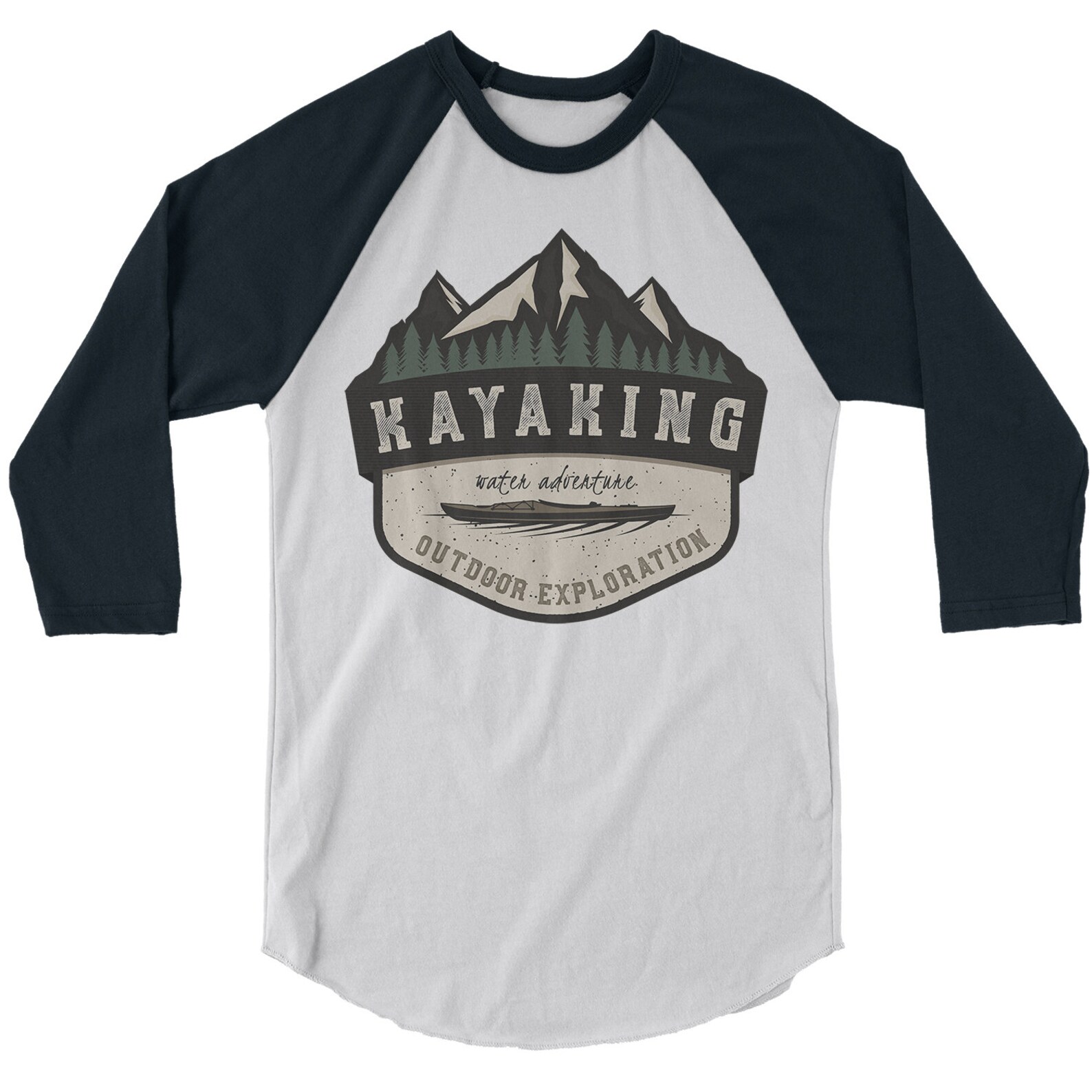 Men's Kayaking Shirt Water Adventure Shirts Kayak Graphic Etsy
