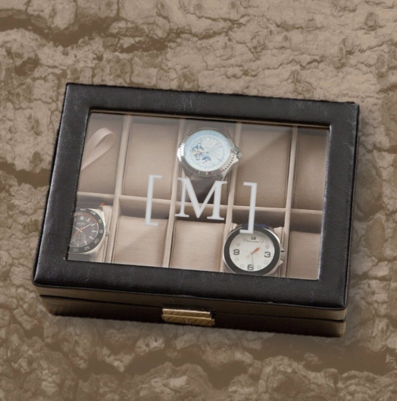 Personalized Watch Box for Men Mens Engraved Jewelry Box Etsy