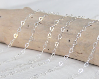 Silver Forever Heart Choker, Heart Choker, Heart Necklace, Silver Choker, Paperclip Necklace, Sterling Silver necklace,