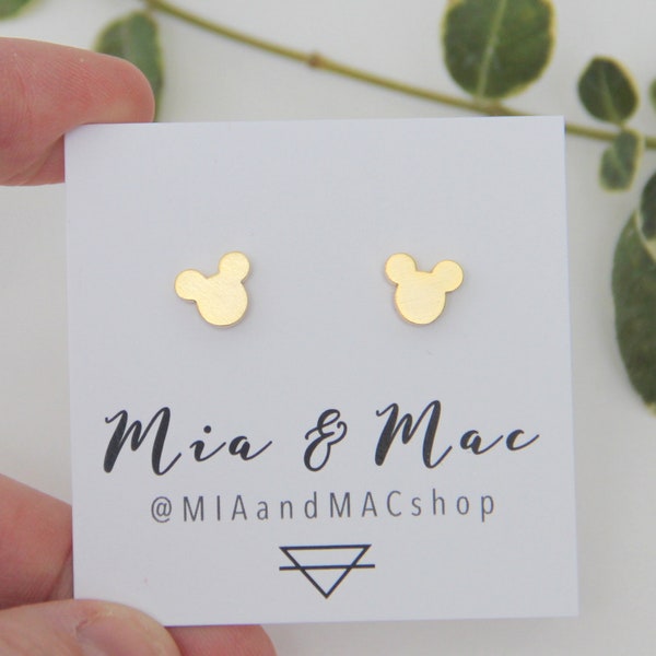 Mickey Mouse post earrings, Small Mickey Earrings, Gold Mickey Earrings, Disney earrings, Mickey earrings, Disney studs