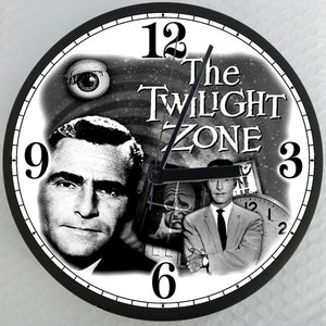 Twilight Zone Wall Clock, sci-fi, TV Show, home decor, gift