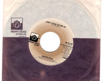 DAVID SOUL-Ne nous abandonnez pas/Soupe aux haricots noirs-Record de 45 tr/min