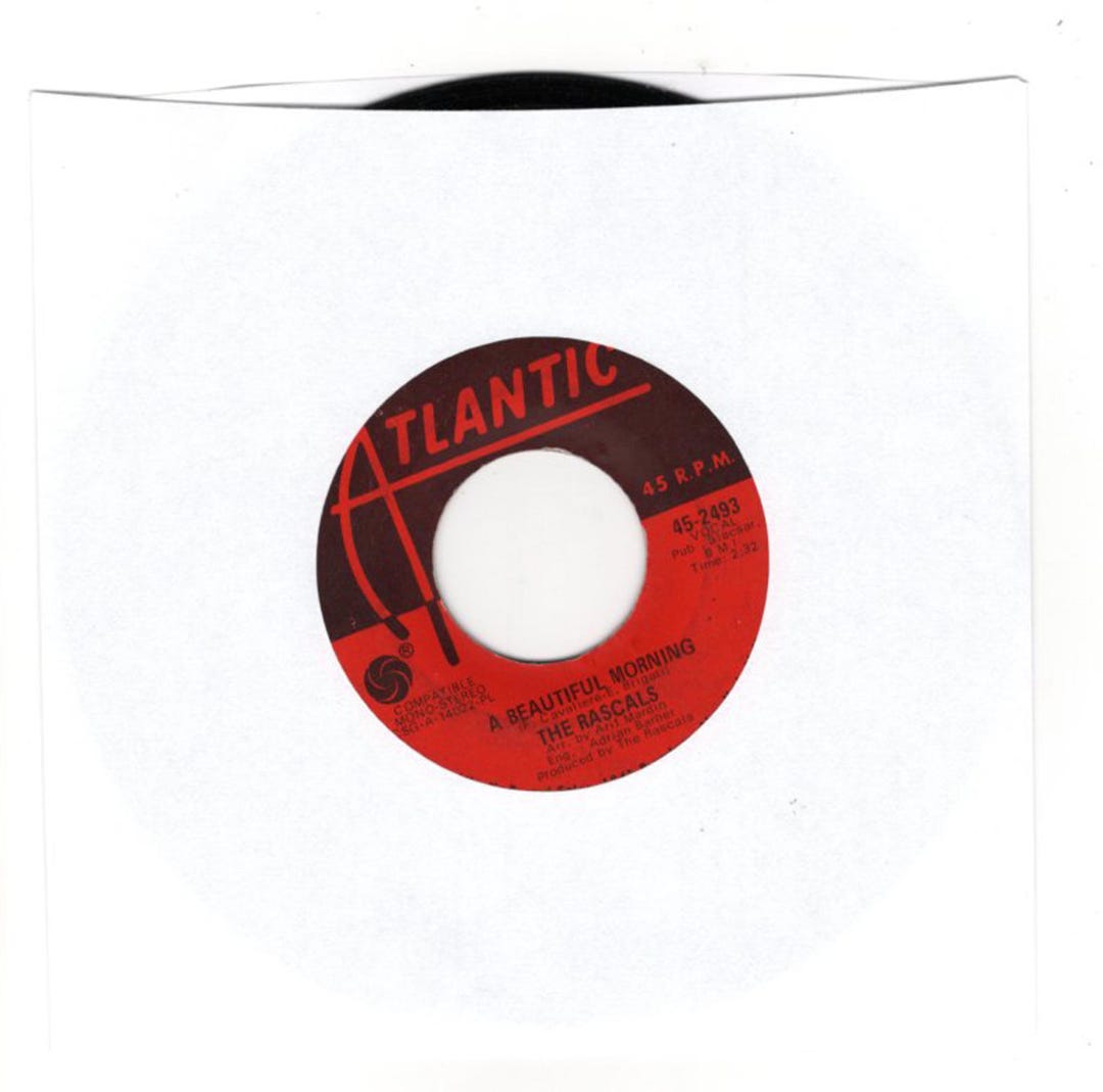 A Beautiful Morning Rascals Vinyl 45 RPM 1968 - Etsy