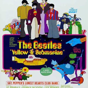 Beatlesビートルズ　イエローサブマリン　ポスター Amazon.co.jp: The Beatles ビートルズ イエロー・サブマリン