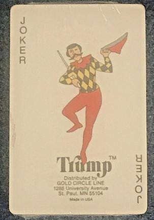 Vintage Trump Playing Cards - Distributed by Gold Circle Line