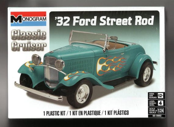 Vintage Monogram 1:24 ~ 32 Ford Street Rod Model Kit Sealed - Etsy