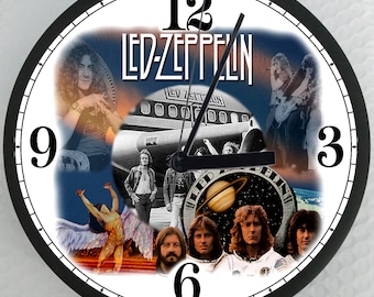 Led Zeppelin Wall Clock, Home Decor, Music, hard rock, 1968, gift