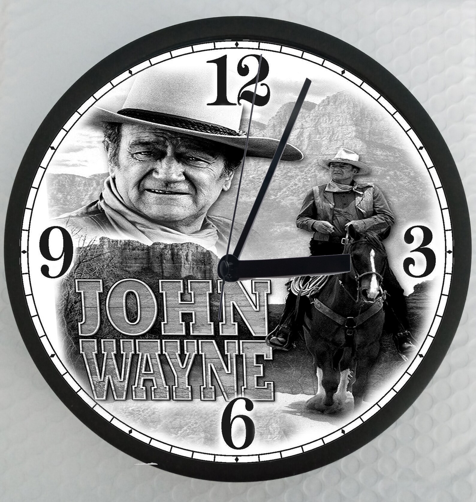 John Wayne Wall Clock Etsy