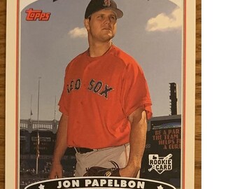 Carte de recrue de Jon Papelbon (Red Sox de Boston) Topps 355, 2006