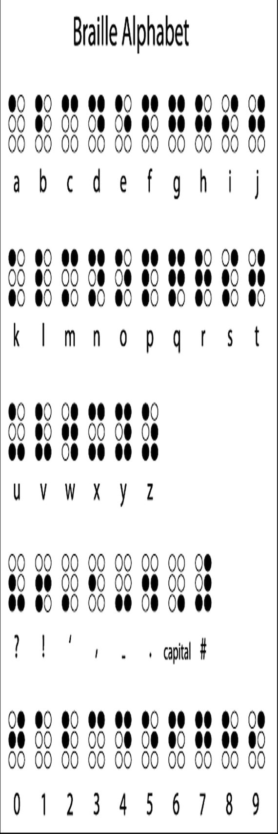 Braille Bookmark - Etsy