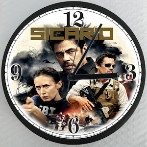 Sicario Wall Clock, crime, cartel, Mexico, movie, home decor, gift