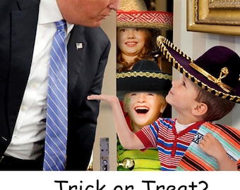 Tarjeta de Halloween del presidente Donald J. Trump